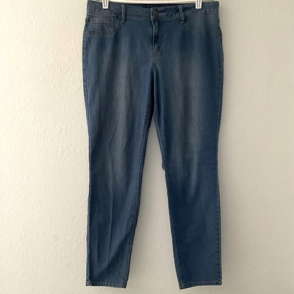 A3 Denim Women's Plus 16W Classic Slim Fit Stretch Jeans